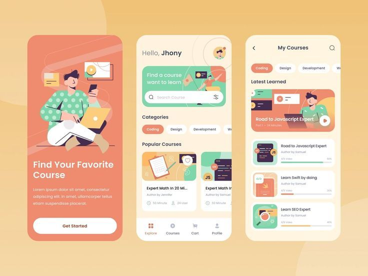 Flutter App for Learning Platforms